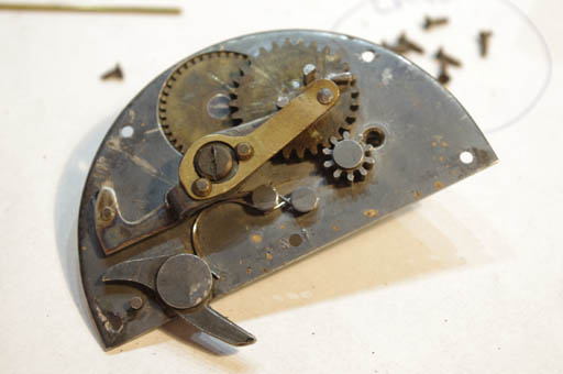 Cleaned shutter trip mechanism for Graflex 1A